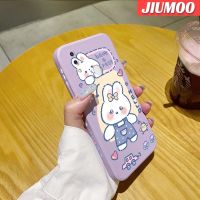 JIUMOO เคสสำหรับ Vivo X21 X23เคสการ์ตูนกระต่ายน่ารักบางสวยงามเคสโทรศัพท์ดีไซน์ใหม่ปกป้องขอบสี่เหลี่ยมกรอบปลอกซิลิโคนเคสกันกระแทก