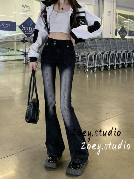 zoey-studio-กางเกงยีนส์-กางเกงขายาว-กางเกงคาร์โก้ผู้หญิง-กระชับ-ความสะดวกสบายความสะดวกสบาย-ลำลอง-2023-new-wnk2390us9-37z230913