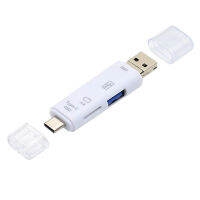 เครื่องอ่านการ์ด USB Plug And Play มัลติฟังก์ชั่นความเร็วสูงป้องกันการรบกวนสัญญาณที่เสถียรอะแดปเตอร์การส่งข้อมูล Type C เครื่องอ่านการ์ดหน่วยความจำ Micro USB SD สำหรับปลั๊กอะแดปเตอร์การ์ดคอมพิวเตอร์