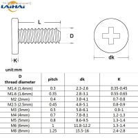 ❀❏✆ 5/ 10/ 20pcs M1.4 M1.6 M2 M2.5 M3 M4 M5 M6 M8 304 Stainless Steel CM Cross Phillips Ultra Thin Super Low Flat Head Screw Bolt