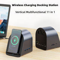 ใหม่หลายพอร์ต USB-C ประเภท C Hub Docking Station 11 ใน 1 ประเภท C ถึง HDMI 4 K/30 HZ RJ45 1000 Mbps USB3.0 PD100W อะแดปเตอร์ไร้สายชาร์จสำหรับ MacBook Pro OTG USB Hub