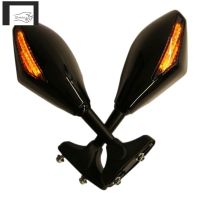 ♨ Motorcycle LED Rearview Mirror with Light for Yamaha YZF R1 R6 FZ1 FZ6 600R R3