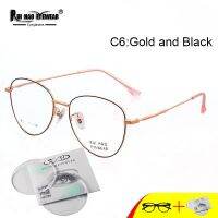 Prescription Eyeglasses Unisex Cat Eye Glasses Frame Fill Optical Lenses Customize Myopia Progressive Spectacles 7756