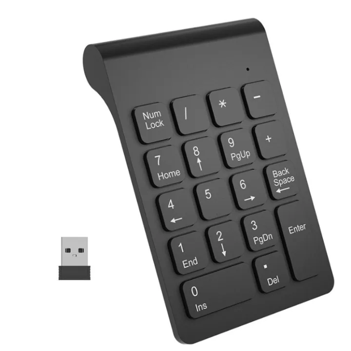 Wireless Numeric Keypad Mini 2.4G 18 Keys Number Pad, Portable Silent