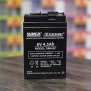 Ắc quy sunca 6v 4.5ah,cho quạt sạc và đèn sạc ,quạt tích điện