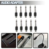 Mayitr 10 Buah Konverter Konektor Audio 6.5Mm Ke 3.5Mm Adaptor Konverter Jack untuk 6.35Mm Steker RCA Pria Ke Wanita