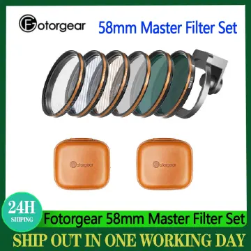 Fotorgear Professional Phone Filter Kit with Storage Bag For Xiaomi 12S  Ultra Phone Case 52mm CPL/ND/star/Black Mist filter