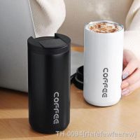 ❂☄ rfefefewfeerew Caneca térmica à prova de vazamento Copo térmico viagem Thermosmug Garrafa água Leite Chá Café 350ml 500ml Aço Inoxidável 304 Presentes