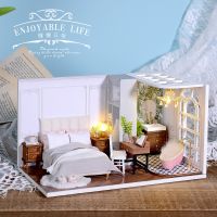 DIY Dollhouse Kit 3D Mini House พร้อมเฟอร์นิเจอร์ Room ไม้ของเล่นสำหรับผู้ใหญ่เด็กวันเกิด Handmade ของขวัญ Clearance Sale