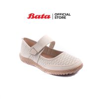 Bata บาจา รองเท้าส้นแบนหุ้มส้น รองเท้าแฟชั่น รองเท้าลำลอง สายรัดปรับได้ ใส่สบาย สำหรับผู้หญิง รุ่น Aurora สีเบจ 5518973