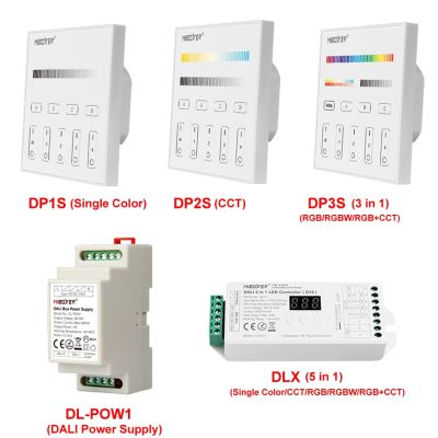 Touch Switch Smart Led Dimmer for Leds Dp1s Dp2s Dp3s Miboxer Dali Dimmer DLX Dali 5 in 1 Led Light Controller Dali Driver