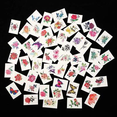 Tattoo stickers waterproof womens long-lasting simulation butterfly flower pattern cover scars sexy semi-permanent stickers that cannot be washed off
