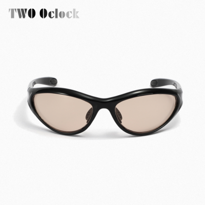 สุภาพสตรีแนวโน้มแว่นตากันแดด2023แฟชั่น Designer แว่นตากันแดดผู้หญิง Y2K กีฬาชาย UV400แว่นตาหญิง Shades สีชมพูสีขาว Oculos
