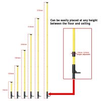 เสาเทเลสโคปแบบยืดหดได้ยาว4เมตรขาตั้งซัพพอร์ทพื้นเพดานขาตั้งกล้องเลเซอร์สำหรับระดับเลเซอร์ข้อเสนอพิเศษ