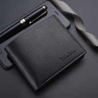 Men Business Leather Billfold Wallet Brand Luxury Short Slim Male Purses Money Credit Card Thin Hombre Billetera Portafoglio