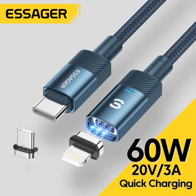 （SPOT EXPRESS） Essager สาย USB Type C MagneticLightning For11 12สายโทรศัพท์สายชาร์จโทรศัพท์