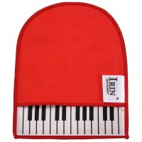 Piano Cleaning Cloth Wipes Cleaning Glove with Piano Keyboard Design Musical Instrument Duster Cleaning Care Tool