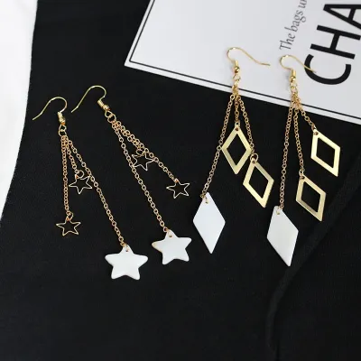 [COD] and Ear Jewelry Wholesale Multilayer Tassel Earrings No Pierced