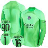 เสื้อยืดแขนยาว ลายทีมผู้รักษาประตู Paris Saint-Germain SY3 22-23 Letellier Rico Navas พลัสไซซ์ YS3