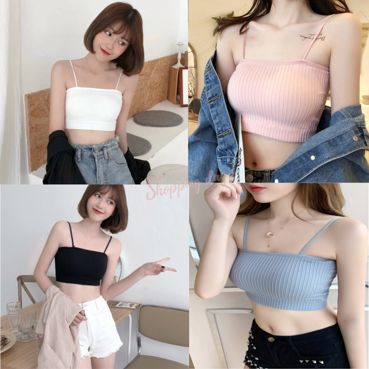 พร้อมส่ง-low-789-สปอร์ตบราสายเดี่ยวคอตตอน-สายเดี่ยวไร้โครง