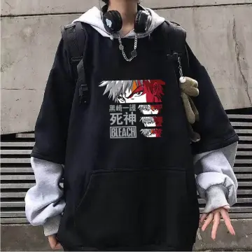 ipzHeJ 2022 Hot Anime Bleach Kurosaki Ichigo Hoodie Pullovers Tops Long  Sleeves Casual Hip Hop Man Woman Streetwear size XXS to 4XL  Walmartcom