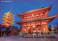 ☽ Rectangle Rigid Magnets 78x54mm Asakusa Kannon Temple travel Magnets 20152 Japan Tourist Memorabilia Gift