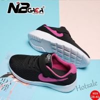 【hot sale】 ✶☋ C19 [NBGAGA ]Pink Rose-Pink White Size 28-40 Double Mesh EVA Breathable Childrens Shoes for Kids Girl Ultra-light Fashion Sneakers Casual Running Shoes