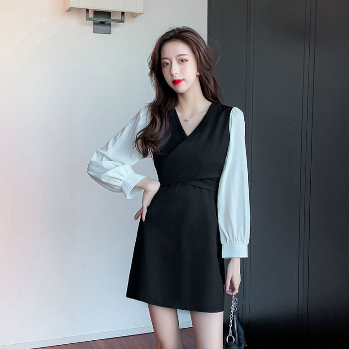 dress-fashionเเขนยาวพร้อมส่ง-เดรสสวยๆผ้านิ่มๆถูกๆรีบเลยจ้า-ชุดเดรสสั้นใส่ไปเที่ยว-ใส่ถ่ายรูปสวยๆ