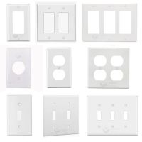 【CW】 12 Types US Plastic Frame Customize Socket Outlet Combination  Panel 16A 110 250V