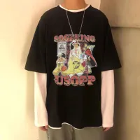 อะนิเมะใหม่หนึ่งชิ้นเสื้อยืดตลก Usopp พิมพ์ Tshirt ผู้ชายผู้หญิง Harajuku T เสื้อแฟชั่นการ์ตูน Unisex Tee แขนสั้น man