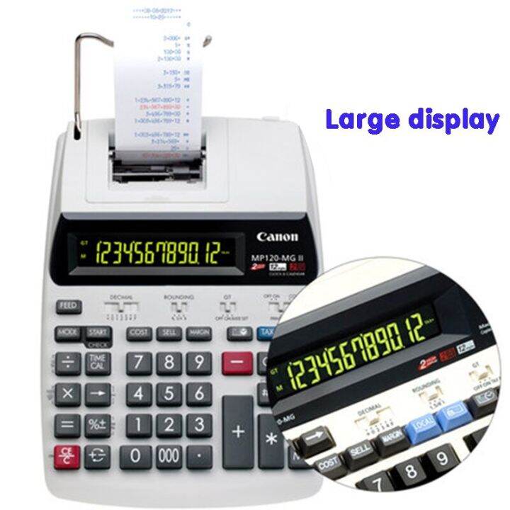Desk Calculator Casio HR-170RC Printing Calculator, 2-Color 12