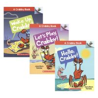 A crabby Book 01-03 grumpy crab 3 book set childrens English comic book Xuele acone series bridge book big tree series sister chapter graded reading English original book