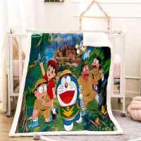 Bicycle wonderfully consolidated 3D warm Plush Fleece Blanket picnic sofa