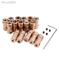 1pcs 2mm/2.3mm/3mm/3.17mm/4mm/5mm/6mm Brass Rigid Coupling Motor Shaft Coupler Adapter Sleeve Transmission Joint Connector