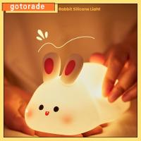 GOTORADE แอลอีดี ไฟกลางคืนแสง ระยะเวลา30นาที USB ชาร์จได้ ตกแต่งข้างเตียง ของใหม่ กระต่ายกระต่ายกระต่าย โคมไฟบรรยากาศ เด็กๆเด็กๆ