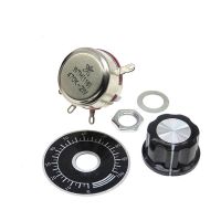 1Set WTH118-1A 2W Potentiometer With MF-A03 Knob 6mm Scale 470R 1K 10K 22K 33K 47K 100K 500K 560K 1M 4.7M Potentiometer Kit