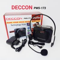 ลำโพงขยายเสียง Deccon รุ่น PWS-173 ลำโพงมินิคาดเอว พร้อมไมค์สายครอบศีรษะ /อัดเสียงผ่านไมโครโฟนได้ ตู้ลำโพงอเนกประสงค์