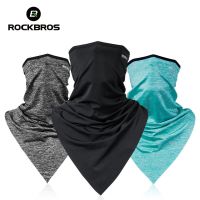 ROCKBROS Triangle Half Face Mask Summer Ice Silk Cool Breathable Face Shield Anti-UV Men Women Motorcycle Bike Cycling Headwear