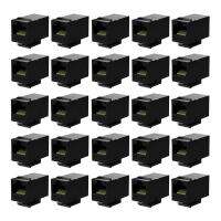 25 Pcs Rj45 Coupler Cat6 Keystone Jacks Inline Coupler Female to Female Insert Coupler