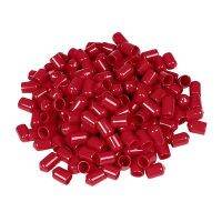 ‘；。、】= 100Pcs 10Mm Inner Dia Round Tip Red PVC Insulated End Caps 17Mm Height