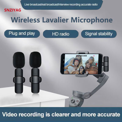 New Wireless Lavalier Microphone Portable Audio Video Recording Mini Mic for Android Live Broadcast Gaming Phone Mic