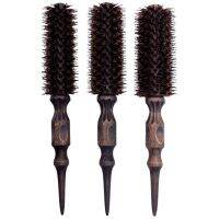 IRUI 1pc Comb Hair Brush Portable Round Anti-static Curly Natural Wood Handle Styling Hairdress Comb