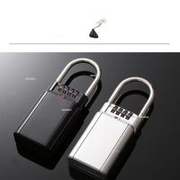 ▫ஐ Key Storage Box Lock Keyed Padlock Anti-rust Zinc Alloy with 4 Digit Combination Password Door Lock for Home Outdoor Safe YSH03