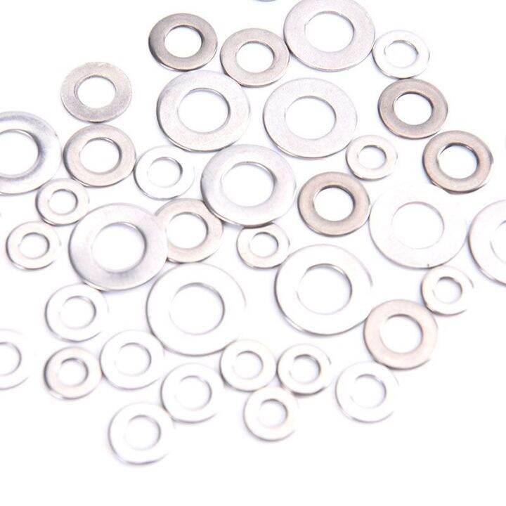 50pcs-m4-m5-m6-m8-201-stainless-steel-flat-washer-plain-gasket-round-ultra-thin-metal-meson