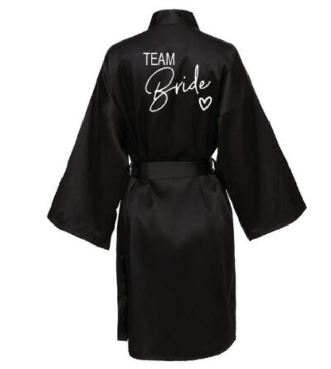 xiaoli-clothing-งานแต่งงานทีมเจ้าสาว-robe-สีดำตัวอักษร-kimono-ซาตินชุดนอนเพื่อนเจ้าสาวเสื้อคลุมอาบน้ำ-sp004