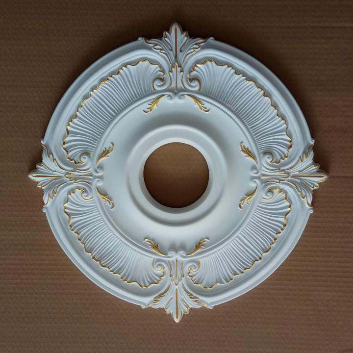 Chandelier Ceiling Plate Rosette PU Decorative Ceiling Rose Pendant