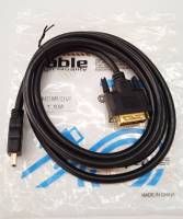 Cable DVI (24+1)TO HDMI  M/M สายสัญญานภาพ สายต่อจอหัวสัขาว ความยาว 1.5 เมตร ผู้ๆ วัสดุดีมีมาตราฐาน เส้นใหญ่สัญญานดี แข็งแรงทนทาน