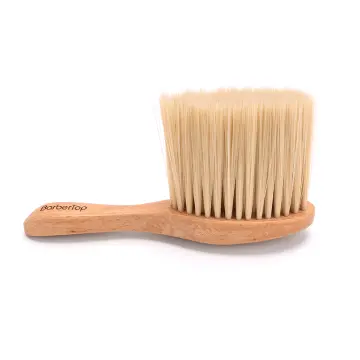 1pc Wooden Handle Wool Brush For Removing Scalp Dandruff And Cleaning Hair