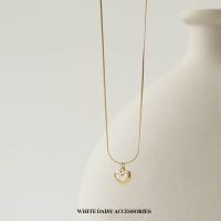 ? New Collection? Heart Pendant Necklace 18K Gold plated สร้อยสีทอง สร้อยผู้หญิง เครื่องประดับแฟชั่น#WD200