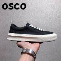 OSCO simple mens shoes 2023 spring and autumn new versatile solid color low-top lace-up casual sneakers American mens shoes